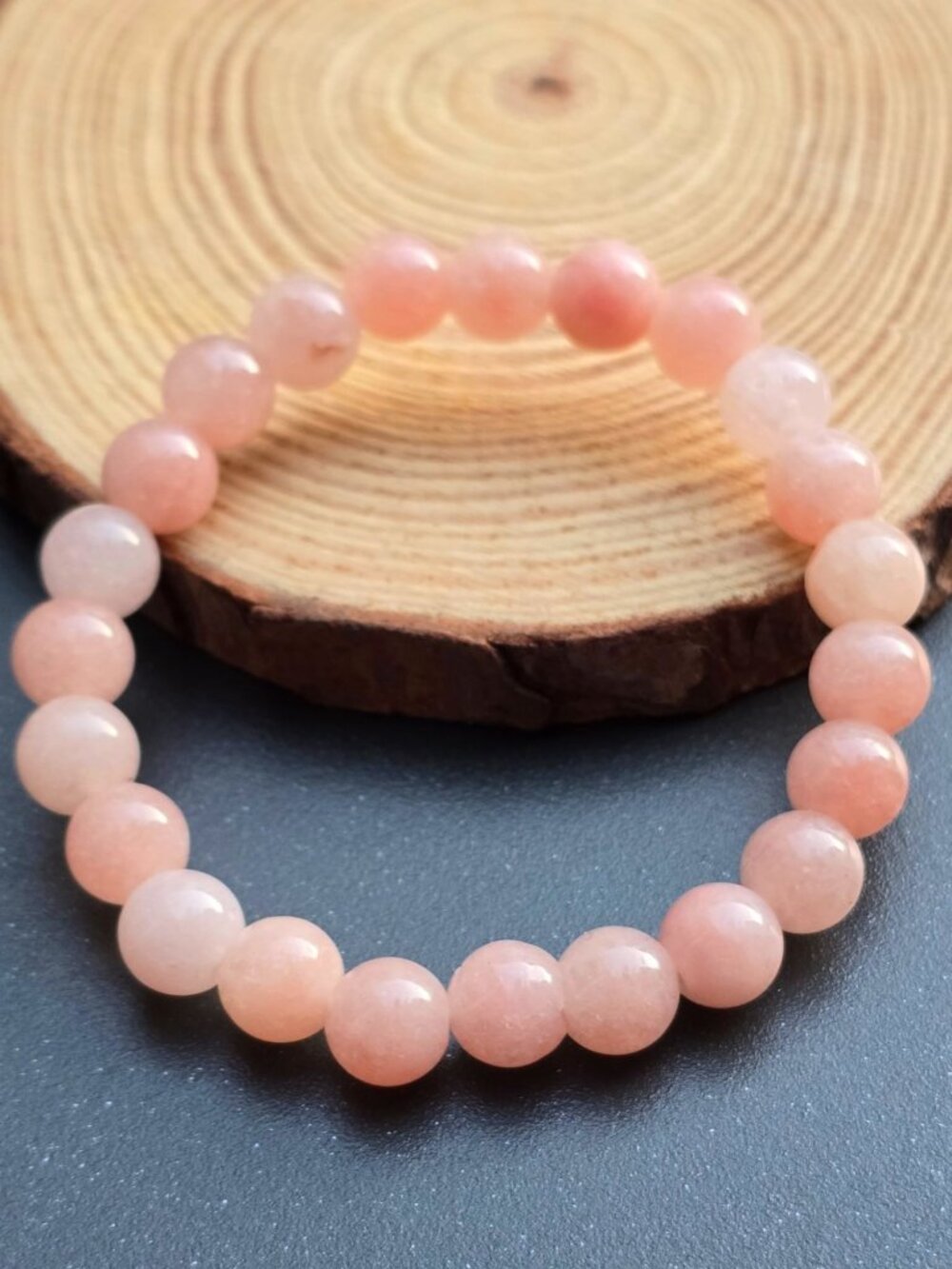 Pink Kunzite ✦ Handmade Beaded Bracelet ✦ Heart Healing Calming Energy OS